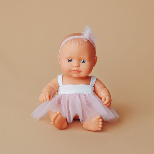 Caucasian Girl Baby Doll - 21cm