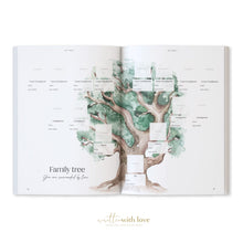 Load image into Gallery viewer, Classic White Linen Baby Memory Book with Keepsake Box