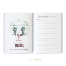 Load image into Gallery viewer, Classic White Linen Baby Memory Book with Keepsake Box