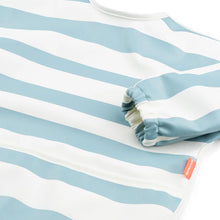 Load image into Gallery viewer, Blue Striped Sleeved Pocket Bib