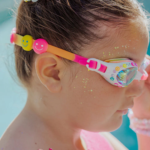 3YRS+ Positively Pink Smile Kids Swim Goggles