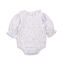 Load image into Gallery viewer, Frill Neck Bodysuit | Lavender Fields