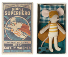 Load image into Gallery viewer, Superhero Mouse in Matchbox