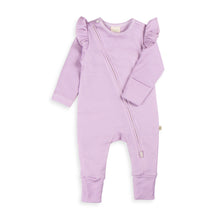 Load image into Gallery viewer, Zipsuit L/S | Lavender Stripes