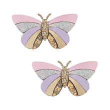 Load image into Gallery viewer, Striped Butterfly Clips