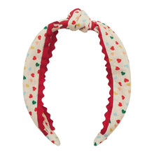 Load image into Gallery viewer, Heart Printed Knotted Alice Headband