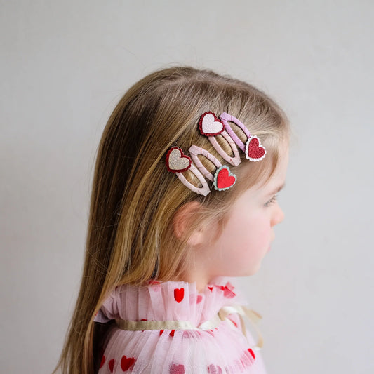 Scallop Heart Clips
