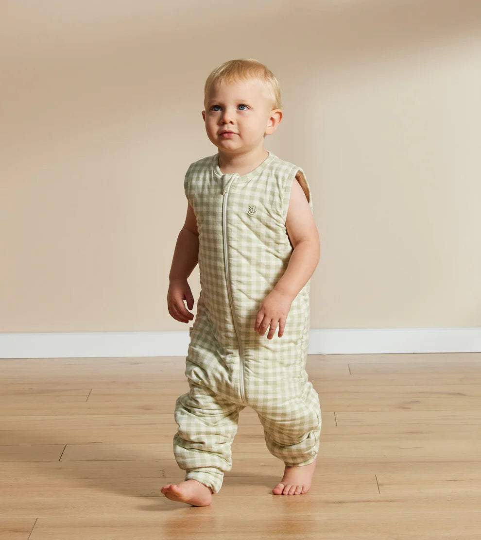 Grow Sleep Suit | Gumleaf Gingham