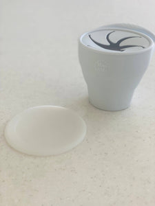 Ice Blue Collapsible Snack Cup with Lid