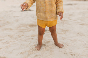 Baby Knitted Bloomers | Mustard