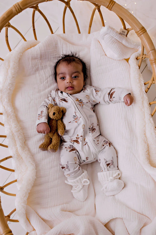 Bamboo Zipsuit | Up and Away