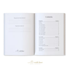 Load image into Gallery viewer, Classic White Linen Baby Memory Book with Keepsake Box