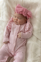 Load image into Gallery viewer, Pointelle Knit Romper | Classic Pink