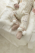 Load image into Gallery viewer, Biscotti Pom Pom Knit Booties