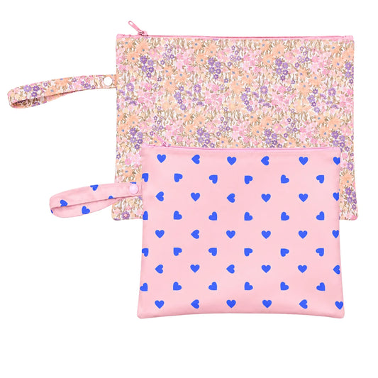 Blossom/Sweet Hearts Wet Bag Duo