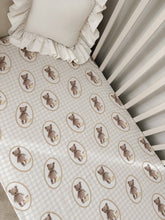 Load image into Gallery viewer, Ted &amp; Duck Fitted Cot Sheet