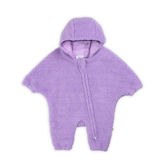 Poncho Zipsuit L/S | Lavender Frost Stripes