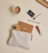 Load image into Gallery viewer, Everything Clutch | Signature | Biscotti Gingham