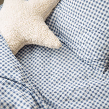 Load image into Gallery viewer, Dusty Blue Gingham Bed Wetting Mat