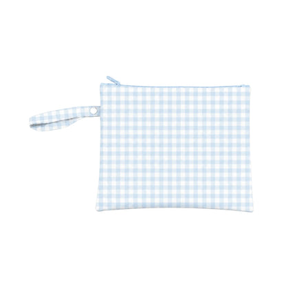 Mermaid Aqua/Blue Gingham Wet Bag Duo
