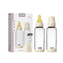 Load image into Gallery viewer, BIBS Glass Bottle Complete Set (2 Pack) 240ml Latex - Ivory