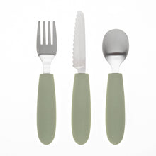 Load image into Gallery viewer, KiddiKutter Cutlery Set Sage
