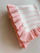 Load image into Gallery viewer, Raised Stripe Frill Blanket | Sweetpea