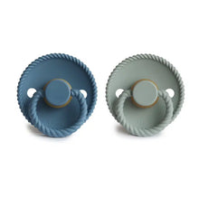 Load image into Gallery viewer, FRIGG Rope Pacifier 2 Pack Silicone SIZE 1 (0-6M)