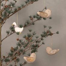 Load image into Gallery viewer, Maileg Bird Ornament Winter Heart Sand