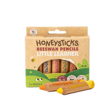 Load image into Gallery viewer, Honeysticks Magic 3-in-1 Beeswax Pencils Little Learners 7pk