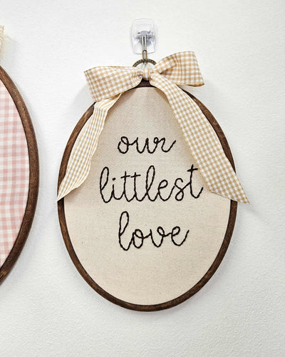 Medium 'our littlest love' Hoop