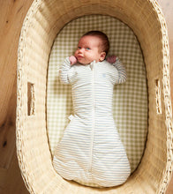 Load image into Gallery viewer, Swaddle Sleeping Bag | Dusk Blue Stripe