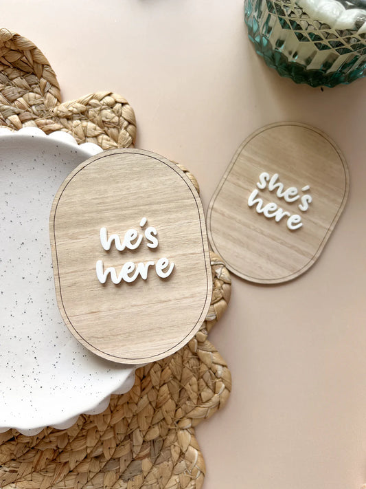 She's Here/ He's Here Announcement