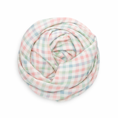 Sugar Checks Muslin Wrap