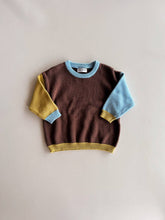 Load image into Gallery viewer, Cotton Knit Jumper  | Brown/Blue/Green