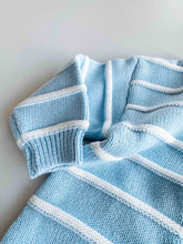 Load image into Gallery viewer, Raised Stripe Full Romper | Arctic