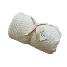 Load image into Gallery viewer, Shell Baby Blanket Whisper White