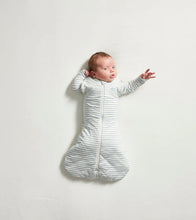 Load image into Gallery viewer, Swaddle Sleeping Bag | Dusk Blue Stripe