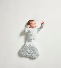 Load image into Gallery viewer, Swaddle Sleeping Bag | Dusk Blue Stripe