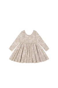 Organic Cotton Tallulah Dress | April Eggnog SIZE 5YR