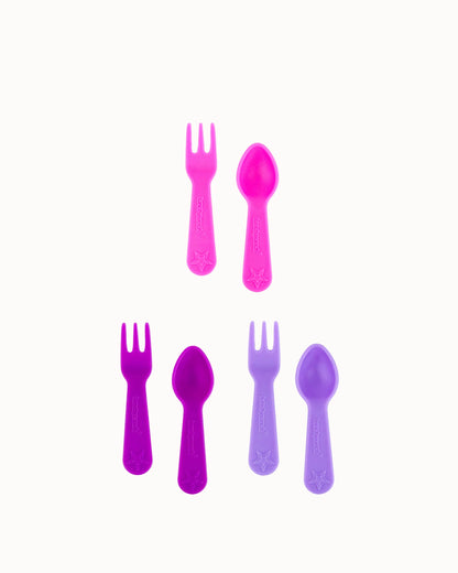 Blush Fork and Spoon Set 6pc