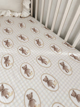 Load image into Gallery viewer, Ted &amp; Duck Fitted Cot Sheet