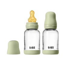 Load image into Gallery viewer, BIBS Glass Bottle Complete Set (2 Pack) 120ml Latex - Sage