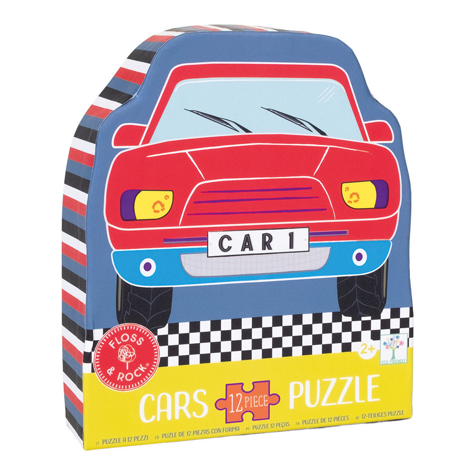 12pc Cars Shaped Jigsaw Puzzle