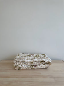 Organic Cotton Gauze Blanket LACE TRIM | Meadow