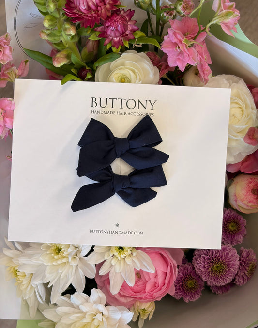 Piggy Bows | Navy