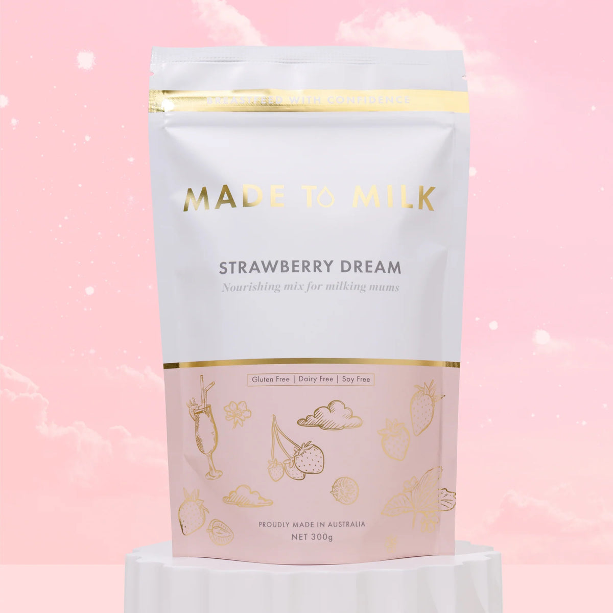 Strawberry Dream Lactation Drink Mix GF, DF, SF