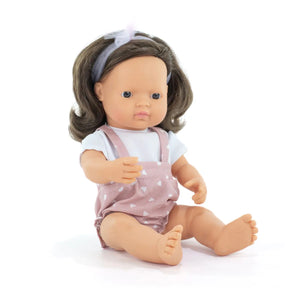 Caucasian Brunette Girl - 38cm