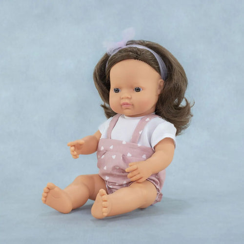 Caucasian Brunette Girl - 38cm