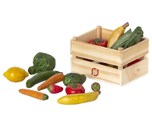 Miniature Fruit and Veggies in Box